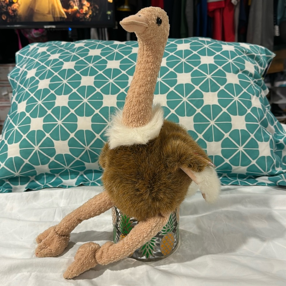 Ty 12” ostrich beanie baby Stretch